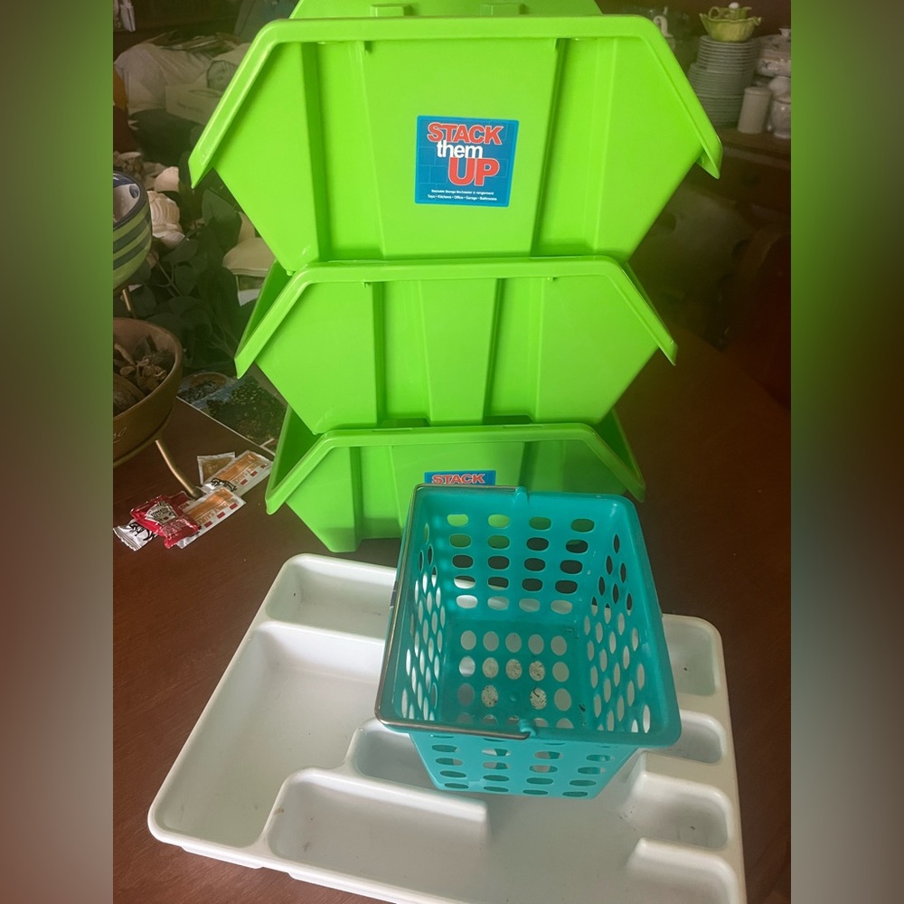 Colorful Storage Bin Set